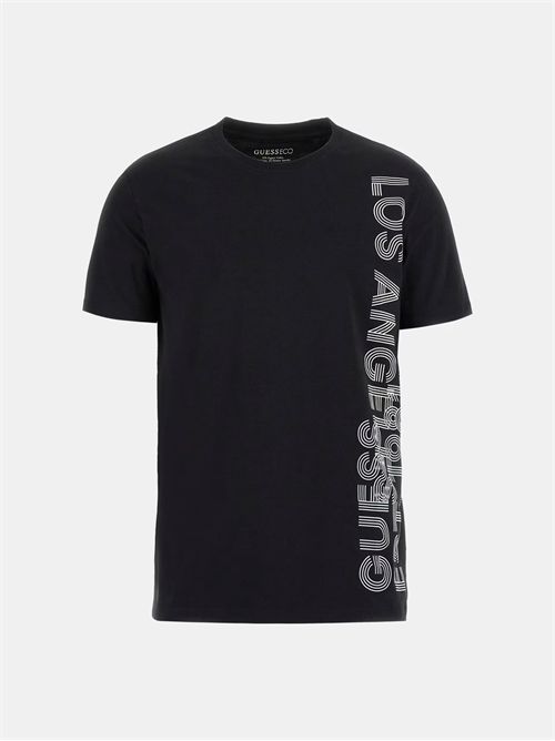 t-shirt uomo nera GUESS | M4YI34J1314/JBLK